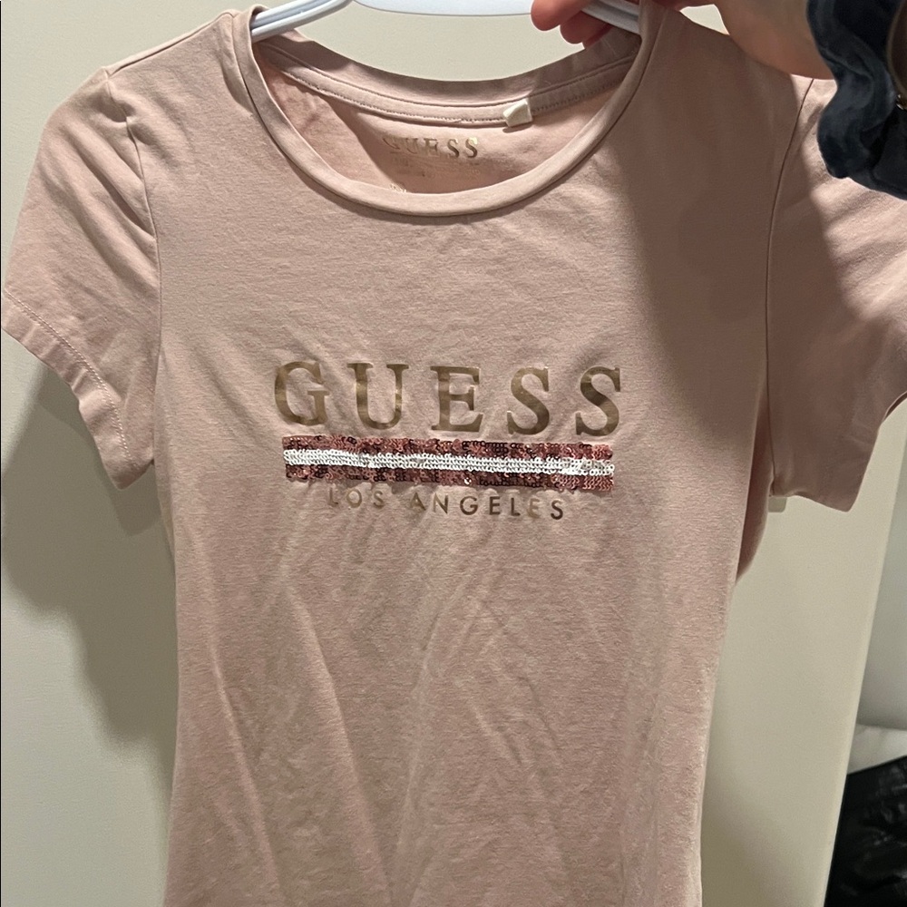 Guess Blush Tee with Logo